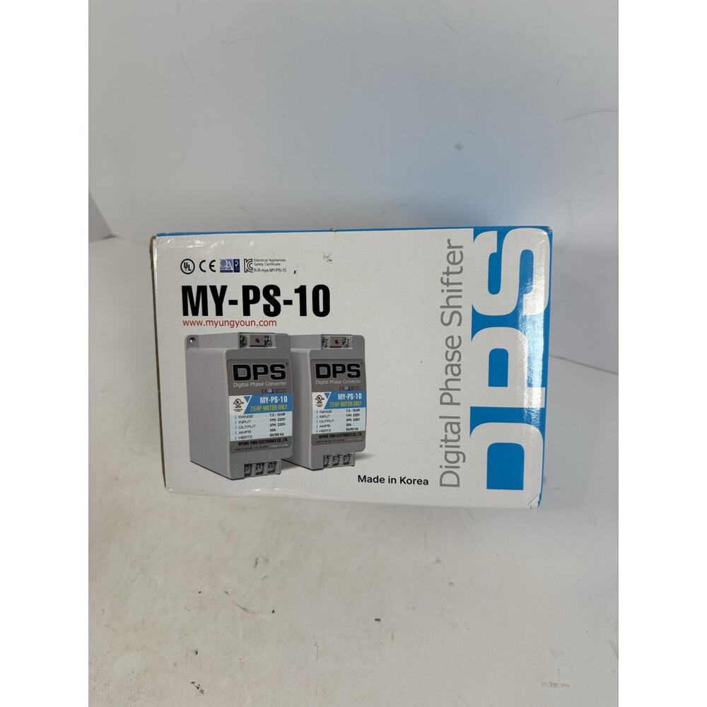DPS MY-PS-10 Digital Phase Converter 7.5-10HP 220V Phase Shifter Korea